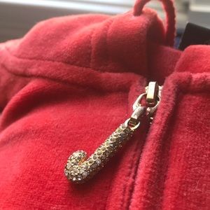 Red juicy couture velour hoodie same as kylie